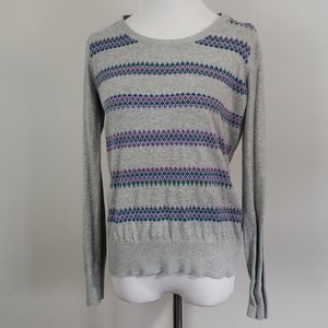 Lightweight Gray Sweater with print
